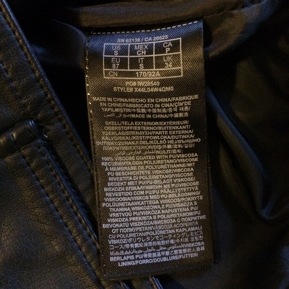 Guess Faux Leather Moto Jacket - Picture 8 of 8